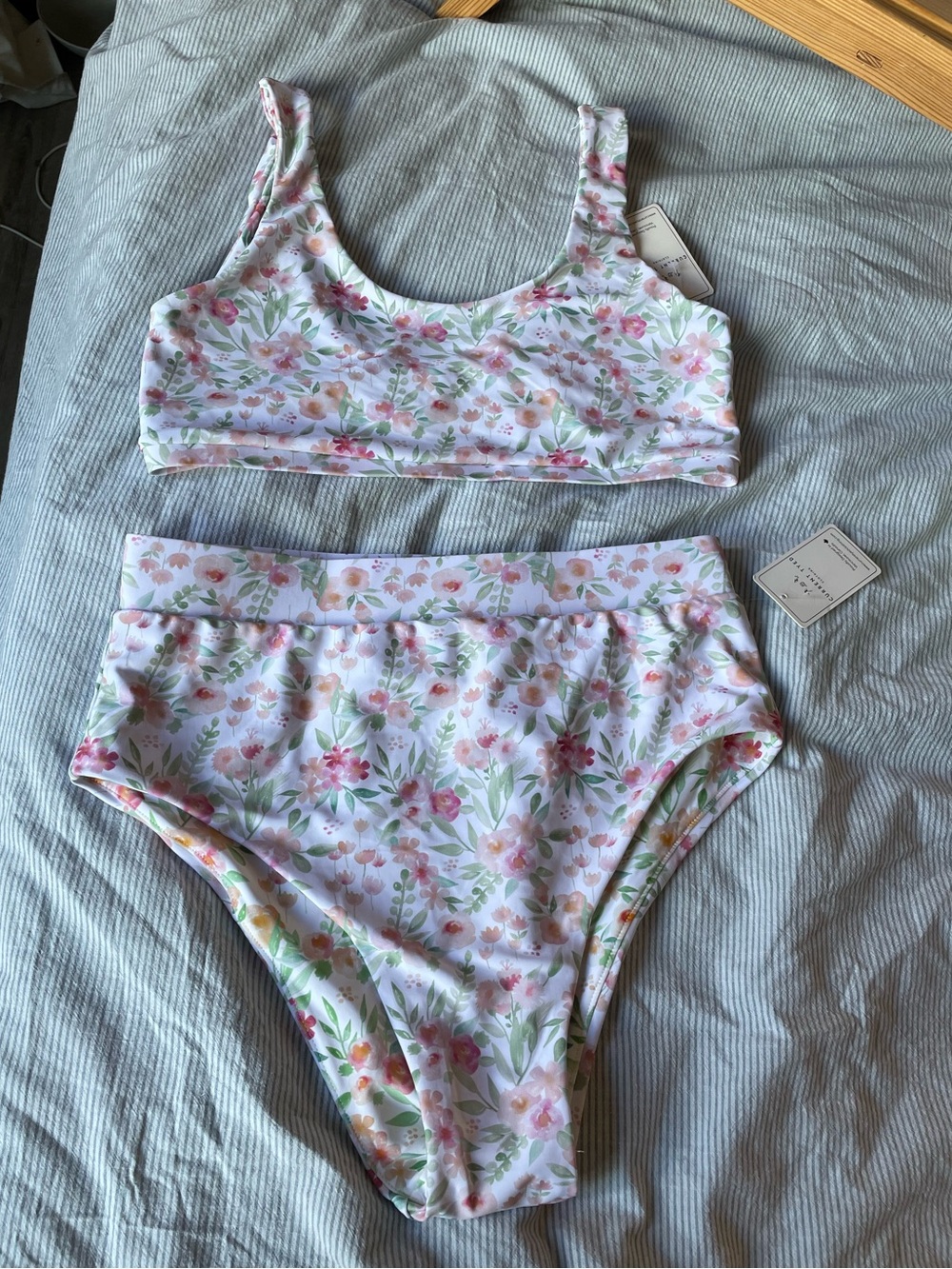 NWT current tyed floral bikini XL